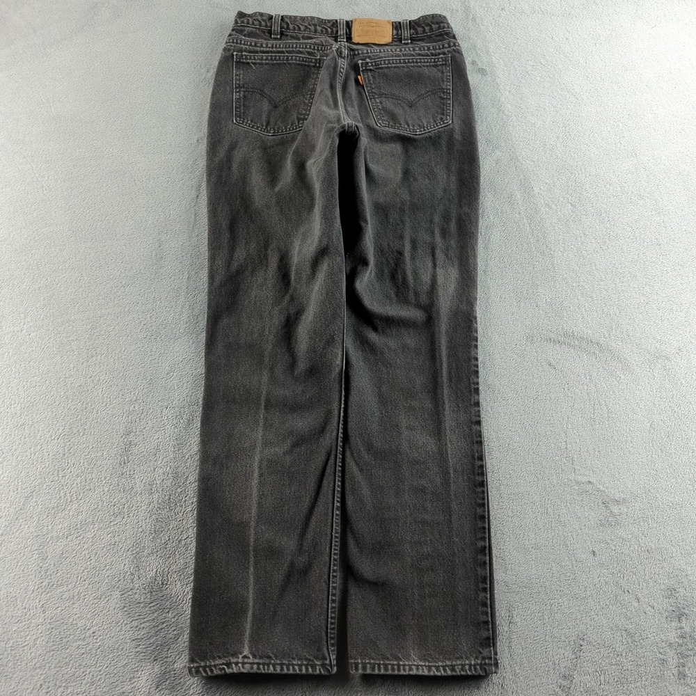Vintage Levis Jeans Mens 34 (Fits 30x32) Black Faded 619 Relaxed Straight Canada - Picture 3 of 13